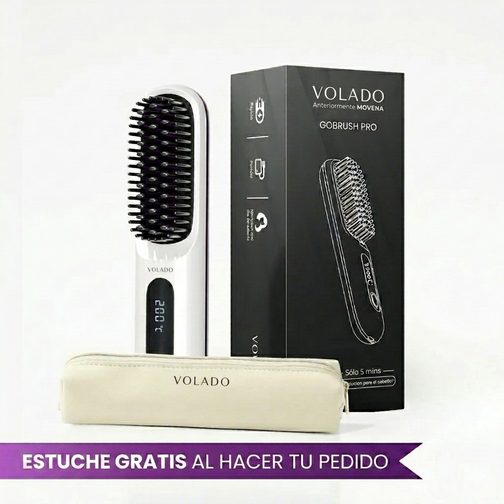 Movena GoBrush PRO™ — Cepillo Alisador Portátil