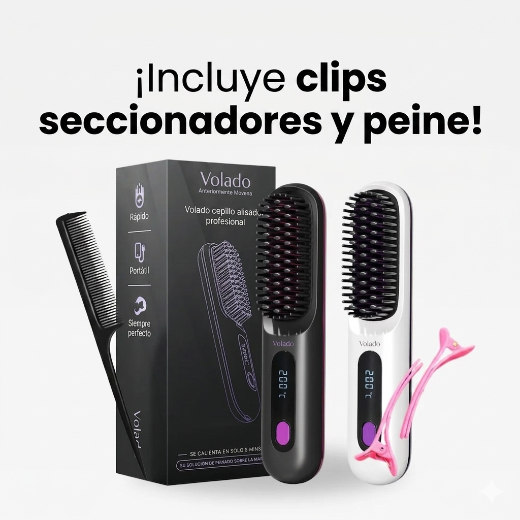 Movena GoBrush PRO™ — Cepillo Alisador Portátil