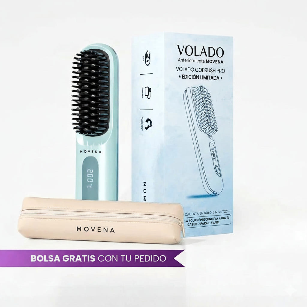 Movena GoBrush PRO™ — Cepillo Alisador Portátil