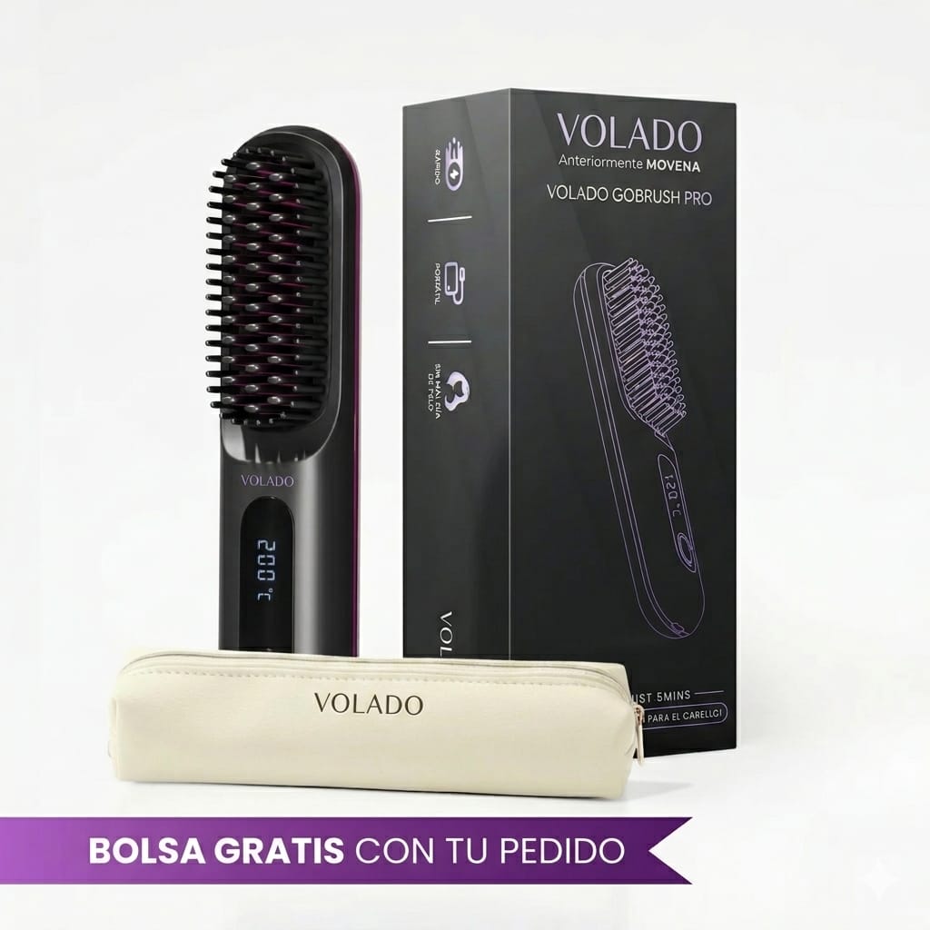 Movena GoBrush PRO™ — Cepillo Alisador Portátil