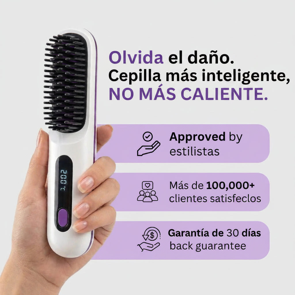 Movena GoBrush PRO™ — Cepillo Alisador Portátil