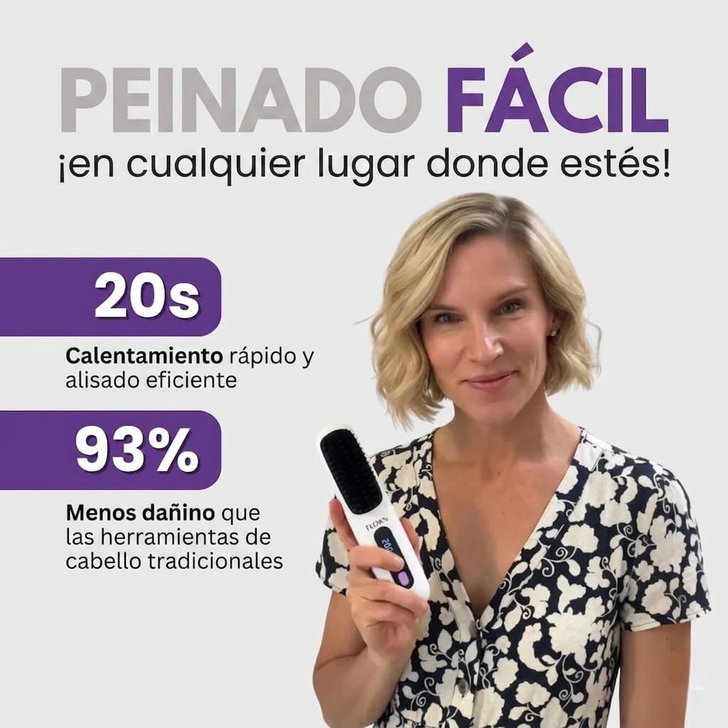 Movena GoBrush PRO™ — Cepillo Alisador Portátil